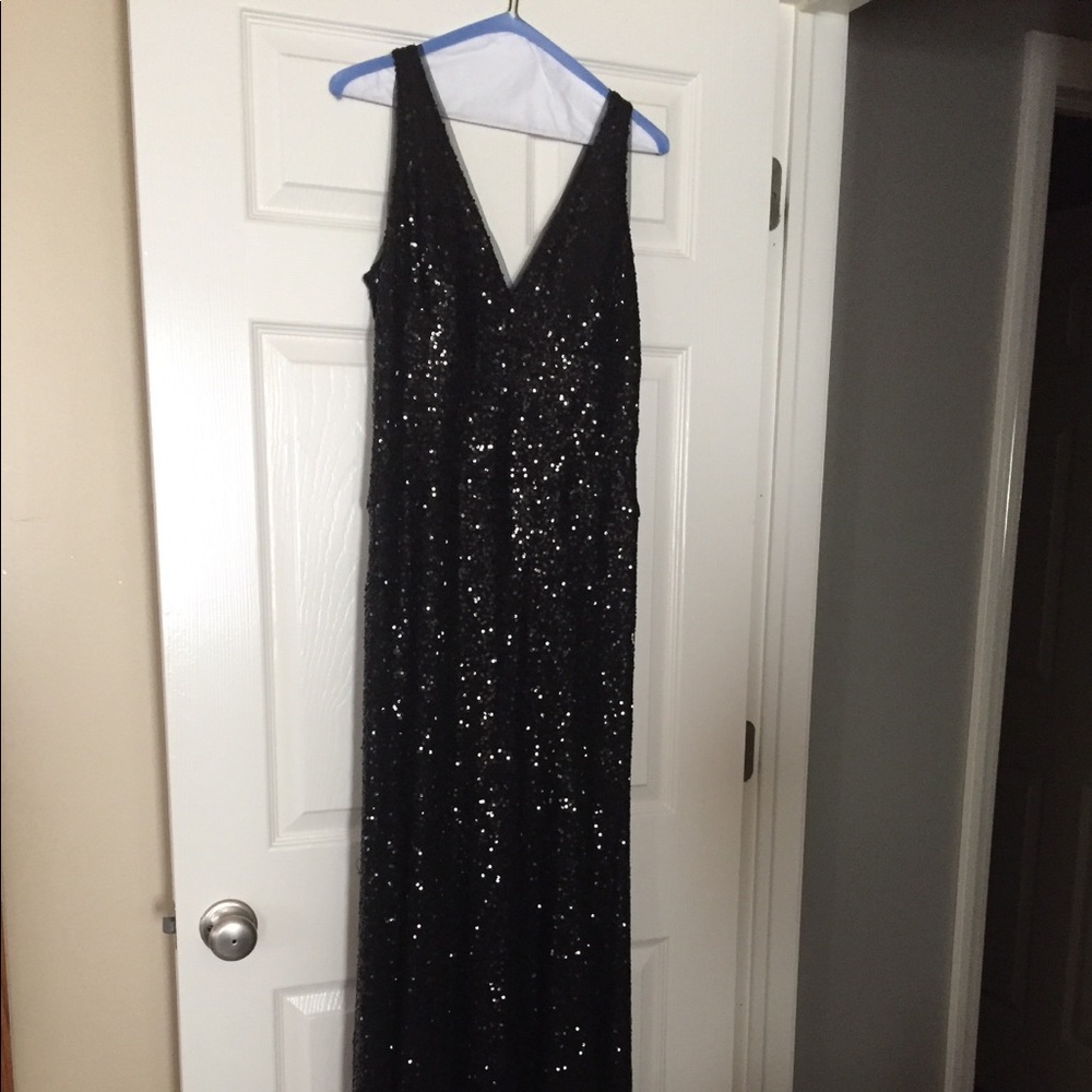 Floor-length sequin gown